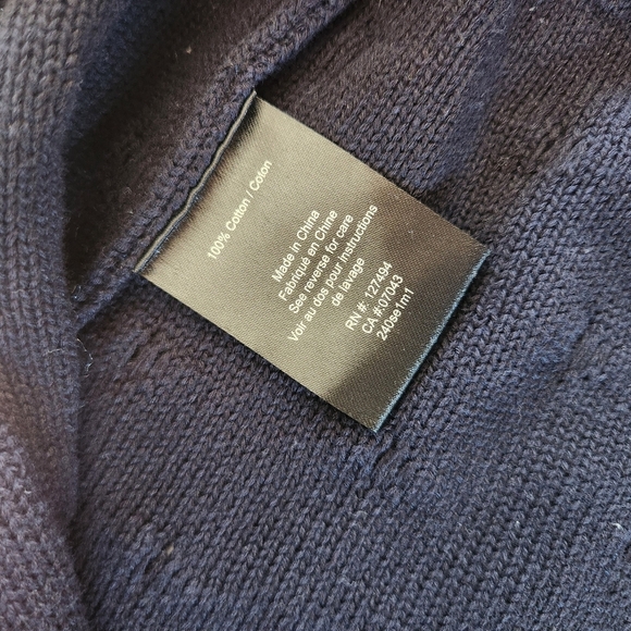 Heartloom X Revolve Bea Cardi Sweater Floral Embroidered Navy Size XS Preppy - Picture 11 of 11